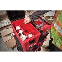Packout Compact Tool Box, 10" x 16-1/5" x 13", Black/Red Industrial Sales