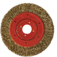 No Throw Partial Encapsulated Wire Wheel, 3" Dia., 0.012" Fill, 1/4" Arbor Industrial Sales