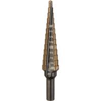 Step Drill Bit, 1/8"/#1 - 1/2"/#1 , 1/32" Increments, High Speed Cobalt Industrial Sales