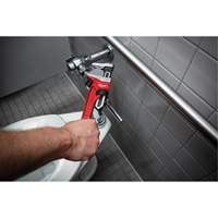 Cl&eacute; &agrave; tuyau &agrave; m&acirc;choires lisses, Cap des m&acirc;choires 2-5/8", Longueur 12", Fini Rev&ecirc;tement en poudre, Prise Ergonomique Industrial Sales
