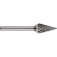 DRILLCO Magnum Double Cut Solid Carbide Burr, SM-3, 1/4" Dia., 1/4" Shank, 1" Depth of Cut Industrial Sales
