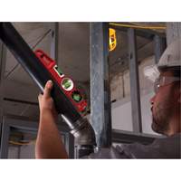 Die Cast Torpedo Level with 360 Degree Locking Vial, 10" L, Aluminum, 3 Vials, Magnetic Industrial Sales