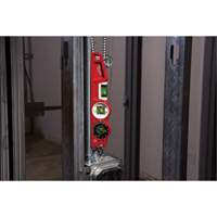 Die Cast Torpedo Level with 360 Degree Locking Vial, 10" L, Aluminum, 3 Vials, Magnetic Industrial Sales