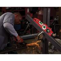Die Cast Torpedo Level with 360 Degree Locking Vial, 10" L, Aluminum, 3 Vials, Magnetic Industrial Sales