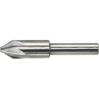 Fraise sans broutage DRILLCO, 3/16", Acier rapide, Angle de 60°, 6 cannelures Industrial Sales