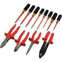 Insulated Screwdriver & Pliers Set, 1000 V, 12 Pcs Industrial Sales