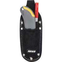 Utility Pouch, Knife Holder, Leather, 3 Pockets Industrial Sales