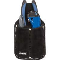 Utility Pouch, Knife Holder, Leather, 3 Pockets Industrial Sales