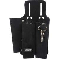 Lineman's Tool Pouch, Multiple Tool Holder, Leather, 3 Pockets Industrial Sales
