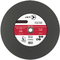 A36R Power Abrasive Cut-Off Wheel, 14" x 3/32", 1" Arbor, Type 1, 4400 RPM Industrial Sales