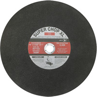 A30R Super Chop Stud-Cutting Cut-Off Wheel, 14" x 3/32", 1" Arbor, Type 1, 4400 RPM Industrial Sales