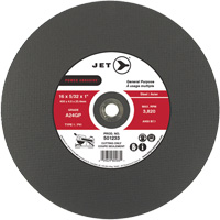 A24GP Power Abrasive Cut-Off Wheel, 20" x 5/32", 1" Arbor, Type 1, 3000 RPM Industrial Sales