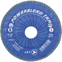 Disque &agrave; feuillets PowerBlend ajustable, 5" x 7/8", Type 29, Grain Z40, Alumine de zirconium Industrial Sales
