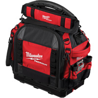 PackOut 15" Structured Tool Bag, Ballistic Polyester, 65 Pockets, Red Industrial Sales