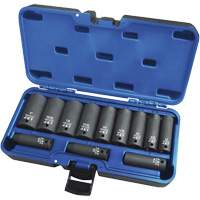PS1238D Jeux - douilles, 12 Mcx, Chocs, Prise de 3/8", Profond Industrial Sales