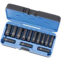 PS1338DM Jeux - douilles, 13 Mcx, Chocs, Prise de 3/8", Profond Industrial Sales