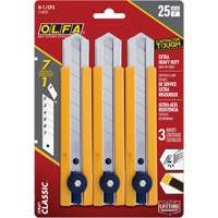 H-1 Classic Extra Heavy-Duty Utility Knife with Rubber Grip Inset, 25 mm Industrial Sales