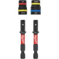 Jeu de tourne-&eacute;crous 2-en-1 Shockwave Impact Duty Quik-Clear, 5/16"/1/4"/3/8" prise, 2-1/2" lo, Magn&eacute;tique Industrial Sales