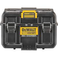 ToughSystem&reg; 2.0 20V Dual Port Charger, 14" x 15" x 9", Black/Yellow Industrial Sales