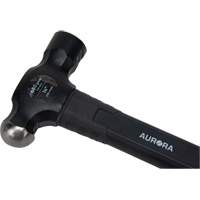 Ball Pein Hammer, 24 oz. Head Weight, Plain Face, Fibreglass Handle Industrial Sales