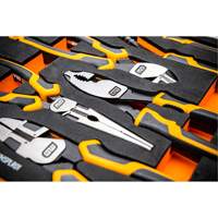 PITBULL Cushion Grip Pliers Set in Foam Storage Tray, 5 Pieces Industrial Sales