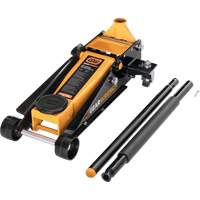Heavy-Duty Floor Jack, 3 Ton(s) Capacity, 5-1/4" Lowered, 18-1/4" Raised, Manual Hydraulic Industrial Sales