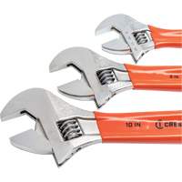 Cushion Grip Wrench Set, Adjustable, 3 Pieces Industrial Sales