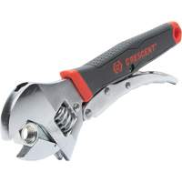 Locking Adjustable Dual Material Wrench, 10" L, 2-18/25" Max Width, Chrome/Polished Industrial Sales
