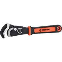 Self-Adjusting Dual Material Pipe Wrench, 1-1/2" Jaw Capacity, 12" Long, Black Oxide Finish, Cushion Handle Industrial Sales