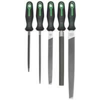 Jeu anniversaire de limes avec manches ergonomiques, 5 pi&egrave;ces Industrial Sales