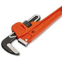 SLIM JAW Pipe Wrench, 1-9/10" Jaw Capacity, 10" Long, Powder Coated Finish, Non-Ergonomic Handle Industrial Sales
