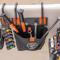 Bucket Work CentreS-Hook Hardware Pouch Module, Nylon, 1 Pockets, Black/Orange Industrial Sales