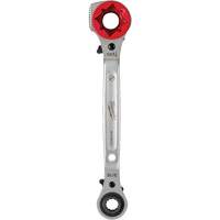 Lineman's 5-in-1 Ratcheting Wrench with Milled Strike Face, 3/4"/1"/1-1/8" Drive, Ergonomic Handle Industrial Sales