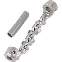 Chaîne de nettoyage de tuyaux de 1-1/4" - 1-1/2" pour c&acirc;ble de serpent &agrave; chaîne de 1/4" Industrial Sales