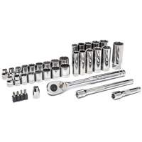 Jeu d'outils pour m&eacute;canicien &agrave; 72 dents, 12 pans et &agrave; prise de 3/8" Industrial Sales