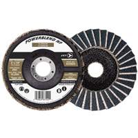 Disque &agrave; lamelles POWERBLEND NF, 5" x 7/8", Type 29, Grain Z60, Alumine de zirconium Industrial Sales