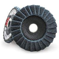 Disque &agrave; lamelles incurv&eacute; pour traitement de surface POWERBLEND SCD, 4-1/2" x 7/8", Type 29, Grain Fin Industrial Sales