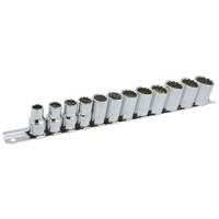 Jeu de douilles m&eacute;triques &agrave; 12 pans SS3812M-12 , 12 Mcx, Prise de 3/8" Industrial Sales
