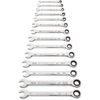 90-Tooth 12 Point SAE Wrench Set, Ratcheting Combination, 14 Pieces, Imperial Industrial Sales