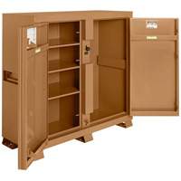 Model 111 Jobsite Cabinet with Padlock, Steel, 47.5 Cubic Feet, Tan Industrial Sales
