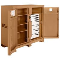Model 112 Jobsite Cabinet with Padlock, Steel, 54.9 Cubic Feet, Tan Industrial Sales