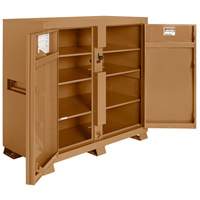 Model 139 Jobsite Cabinet with Padlock, Steel, 59.4 Cubic Feet, Tan Industrial Sales