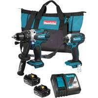 LXT Cordless Impact Driver & Hammer Drill/Driver Combo Kit, Lithium-Ion, 18 V Industrial Sales