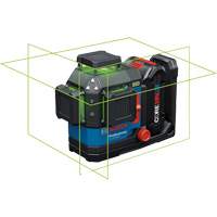 Laser dalignement/nivellement 360 connect&eacute; &agrave; faisceau vert &agrave; trois points Industrial Sales