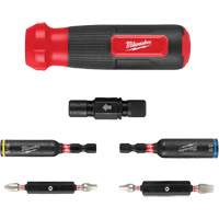 Tournevis multi-usage 8-en-1 avec embouts et tourne-&eacute;crous &agrave; chocs SHOCKWAVE, 8-1/3" lo, Prise Coussin&eacute;e Industrial Sales