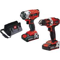 Cordless 1/2” Drill/Driver & 1/4” Impact Kit, Lithium-Ion, 18 V Industrial Sales