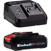PXC Battery & Charger Starter Kit, Lithium-Ion, 18 V, 2.5 Ah Industrial Sales