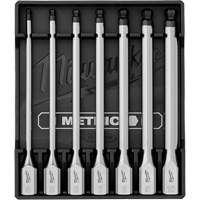Long Metric Bit Socket Set, Hex Ball, 3/8" Drive, 7 Pcs Industrial Sales
