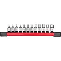 Long SAE Bit Socket Set, Hex, 1/4" Drive, 12 Pcs Industrial Sales