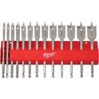 Ensemble de m&egrave;ches plates, 13 morceaux, Acier &agrave; haute teneur en carbone Industrial Sales
